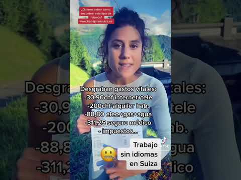 Trabajo en suiza para españoles sin idioma